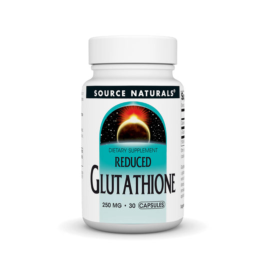 Pre-Order | Arrives in 5–10 Days – Source Naturals Glutathione, Supplement for Liver Support, 250mg - 30 Capsules