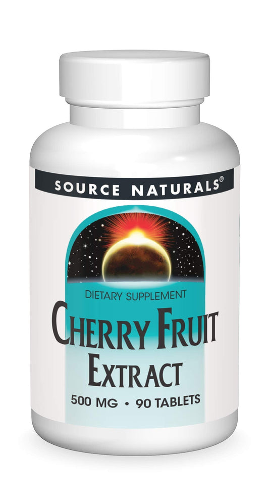 Pre-Order | Arrives in 5–10 Days – Source Naturals Cherry Fruit Extract, 500mg - 90 Tablets