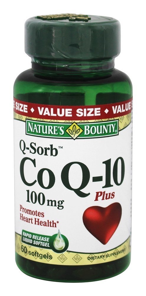 Nature's Bounty CoQ10, Supports Heart Health, 100mg Plus L-Carnitine, 60 Softgels