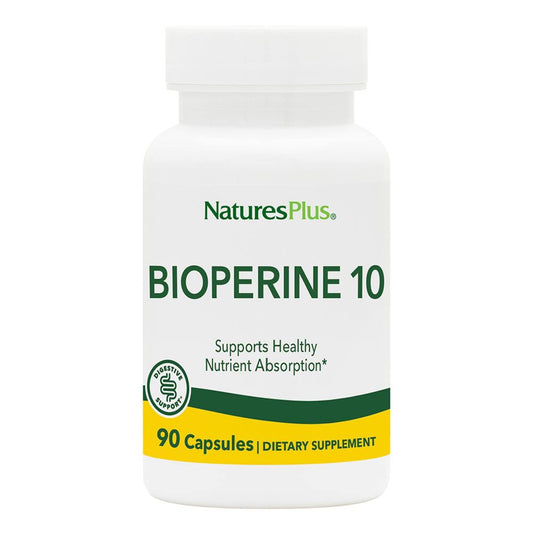 NaturesPlus Bioperine 10, 90 Capsules - Vegan, Gluten Free - 90 Servings