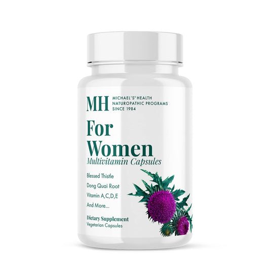 MICHAEL'S Health Naturopathic Programs for Women Multivitamin ? 90 Vegetarian Capsules ? Support for Energy, Hair, Skin and Nails ? 30 Servings