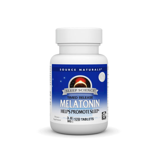Pre-Order | Arrives in 5–10 Days – Source Naturals Time Released Melatonin* - 3 mg, 120 Tablets