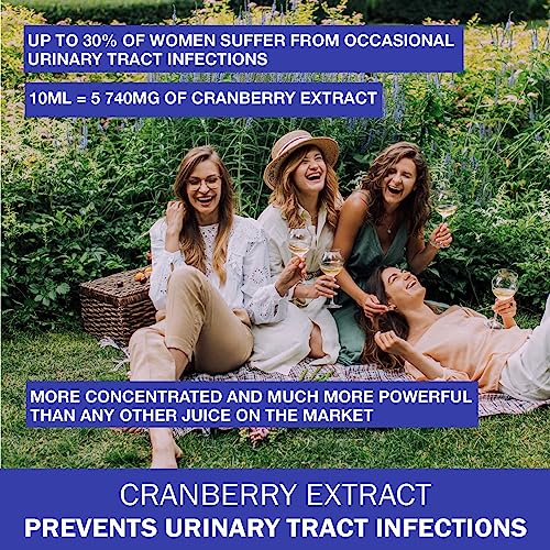 Liquid Cranberry Extract 500ml – Concentrated Formula - for Urinary Tract Infections - Antioxidant - Sugar Free – GMO-Free - Gluten Free - Vegan - Made in Canada