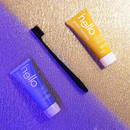 Hello Good Morning Fluoride Free Toothpaste, Meyer Lemon with Fresh Mint, Vegan, SLS Free, 62 ml