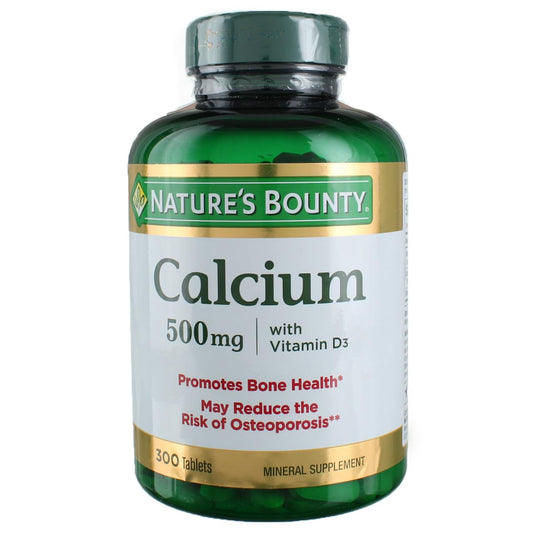 Nature's Bounty Calcium Plus 400 IU Vitamin D3, Immune Support & Bone Health, 300 Tablets