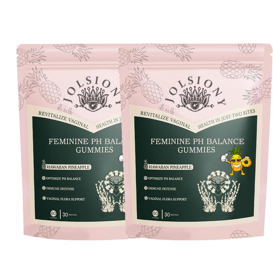New Feminine PH Balance Gummies, Hawaiian Pineapple Flavor Health Wellness Support Vital Organic Feminine Gummies, Women's Health Supplement (120)