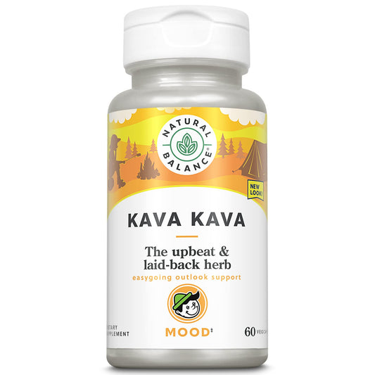 Natural Balance Kava Kava Root | Natural Supplement Helps Support Relaxation & Stress Reduction | 60 Veggie Capsules