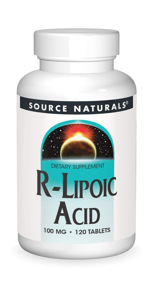 Pre-Order | Arrives in 5–10 Days – Source Naturals R-Lipoic Acid 100mg, 120 Tablets