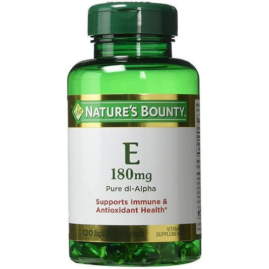 Nature's Bounty Vitamin E Pills and Supplement Softgels , Supports Antioxidant Health, 400iu, 120 Count