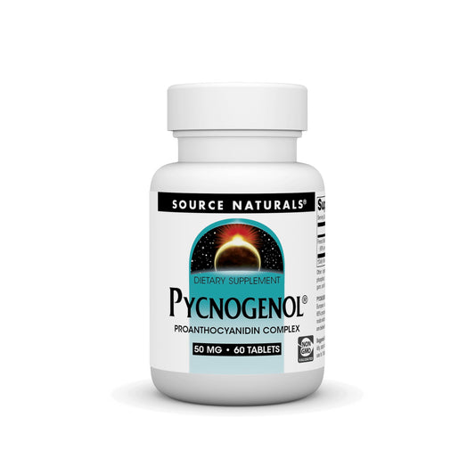 Pre-Order | Arrives in 5–10 Days – Source Naturals Pycnogenol 50 mg Proanthocyanidin Complex - 60 Tablets
