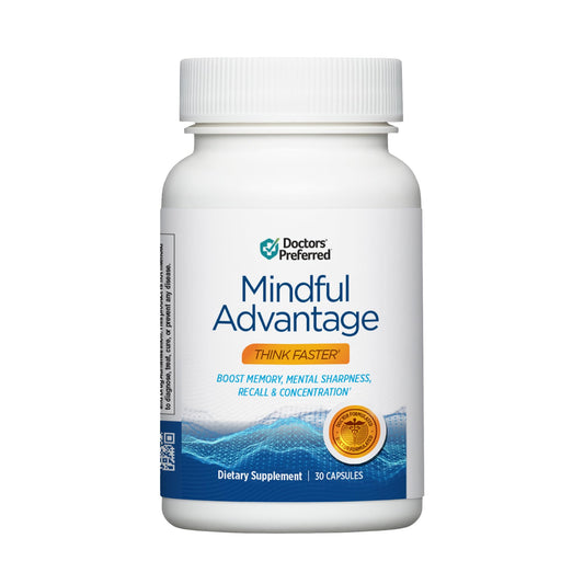 Pre-Order | Arrives in 5–10 Days – DOCTORS' PREFERRED Mindful Advantage Brain Supplements for Memory and Focus - Boost Memory, Mental Sharpness, Recall & Concentration - 30 Count