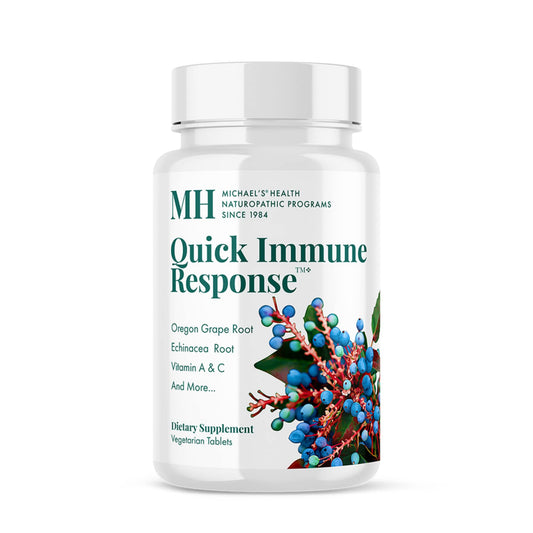 Michael's Health Naturopathic Programs Quick Immune Response - 60 Vegetarian Tablets - Immune System Support - with Vitamin A, Vitamin C & Zinc - 20 Servings