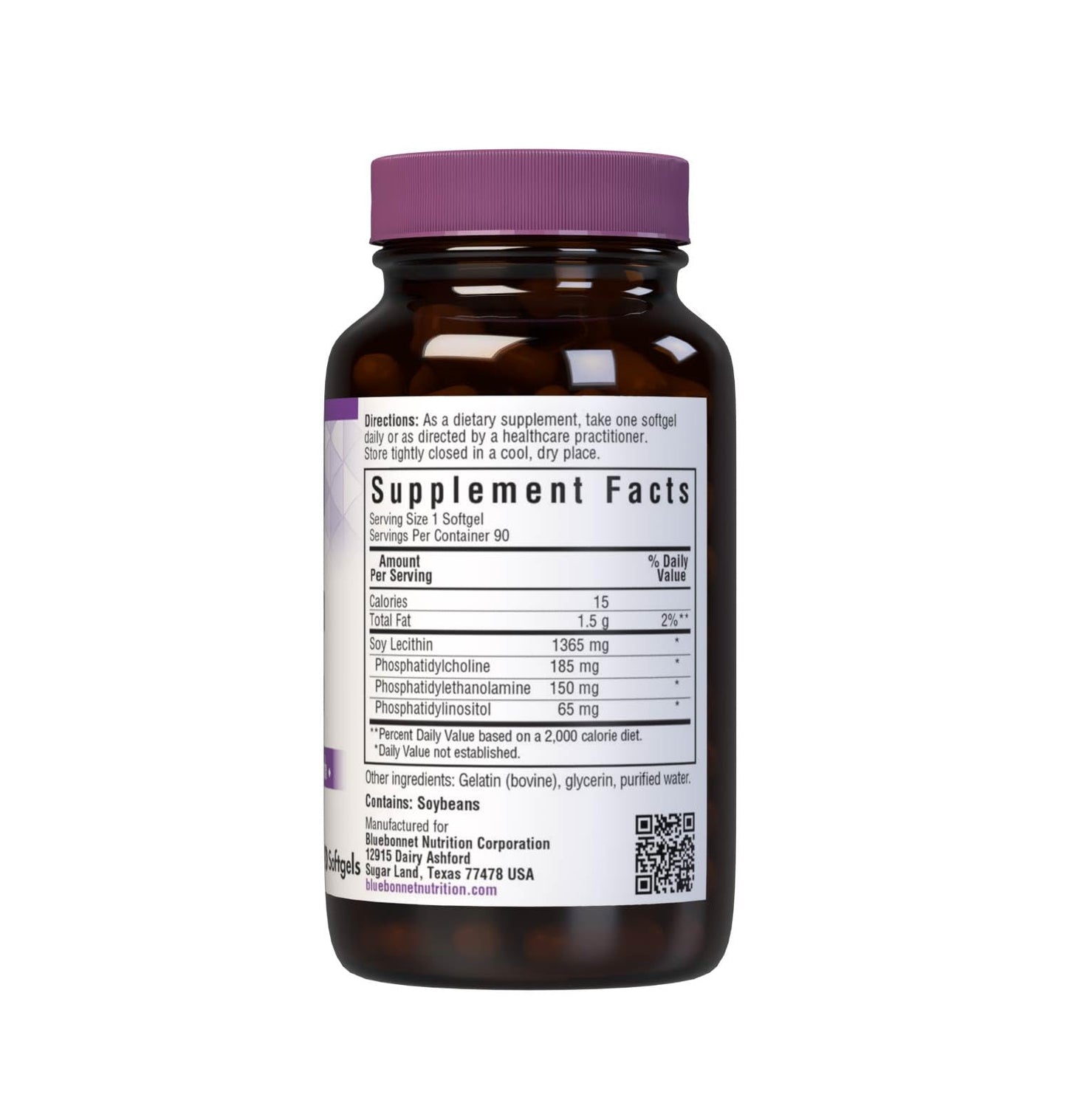 Bluebonnet Lecithin 1365mg, 90 Count