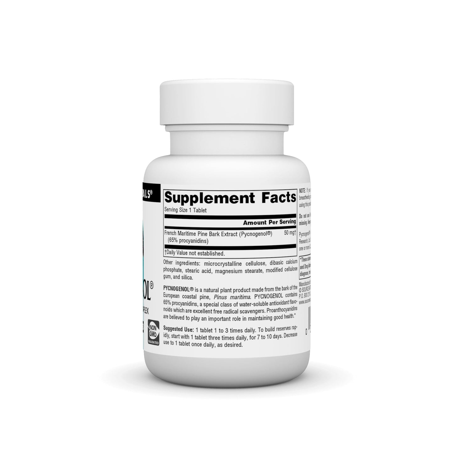 Pre-Order | Arrives in 5–10 Days – Source Naturals Pycnogenol 50 mg Proanthocyanidin Complex - 60 Tablets