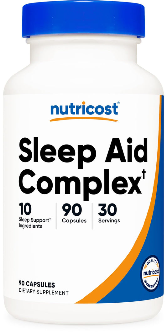 Pre-Order | Arrives in 5–10 Days – Nutricost Sleep Aid Complex 1330mg Serving (90 Capsules) - 30 Servings