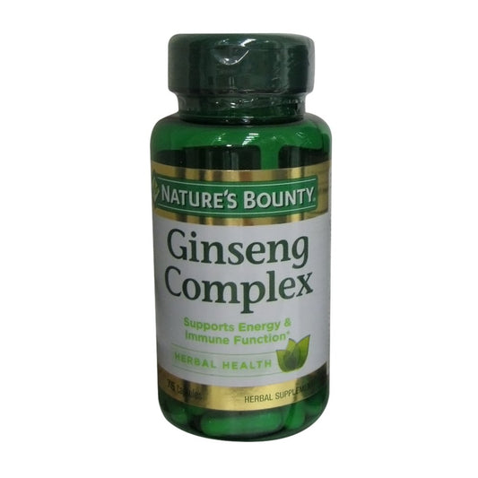 Nature's Bounty Ginseng Complex, Supports Vitality & Immune Function, 75 Capsules
