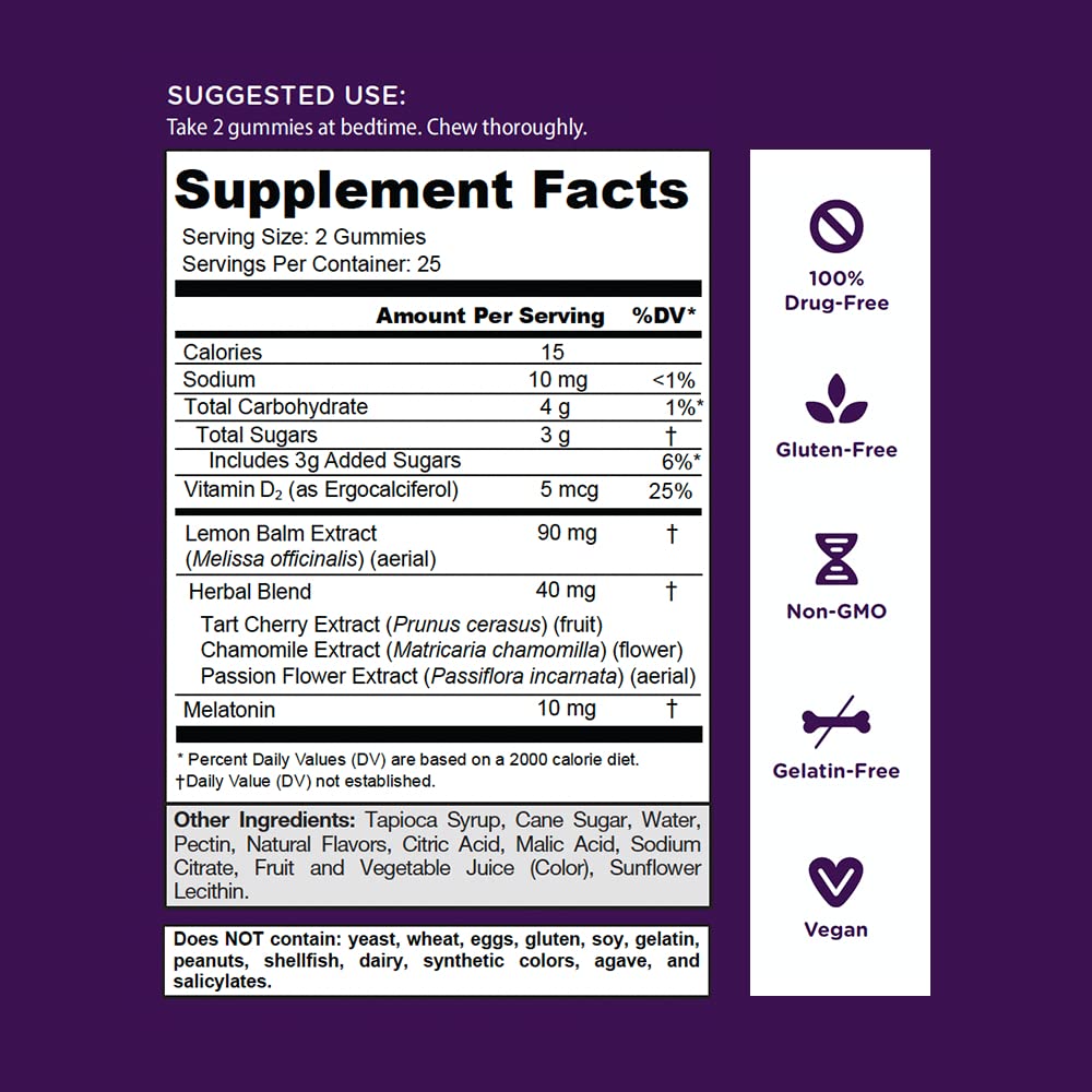Pre-Order | Arrives in 5–10 Days – Goli Nutritional Supplement, Extra Strength Sleep Gummy 10mg Melatonin - 1 Pack 50 Count - Gluten-Free, Vegan, Non-GMO, and Gelatin-Free