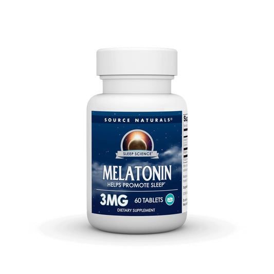 Pre-Order | Arrives in 5–10 Days – Source Naturals Sleep Science Melatonin* 3 mg - 60 Tablets