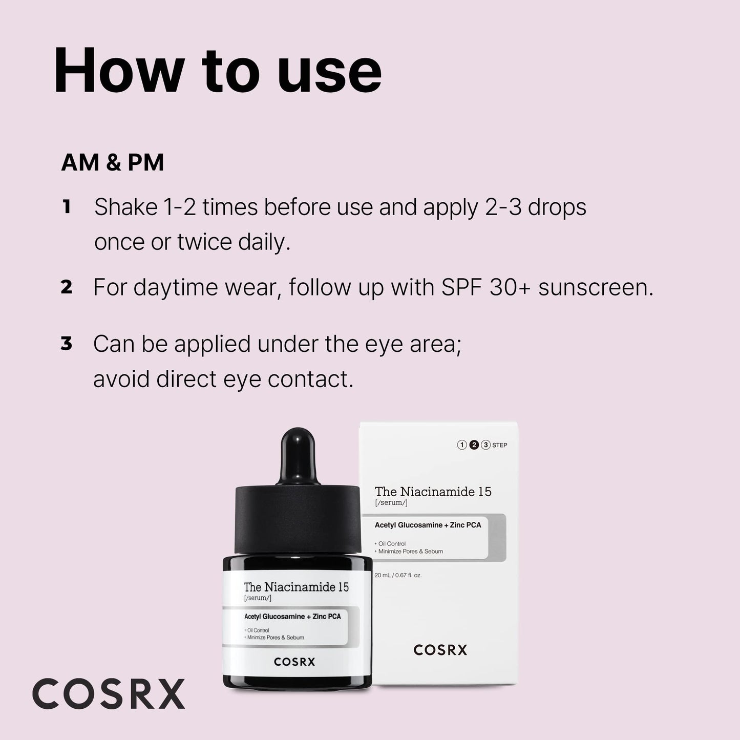 Pre-Order | Arrives in 5–10 Days – COSRX 15% Niacinamide Face Serum, 0.67 fl oz, Pore Minimizer Serum for Face, Even Skin Tone, Korean Skin Care