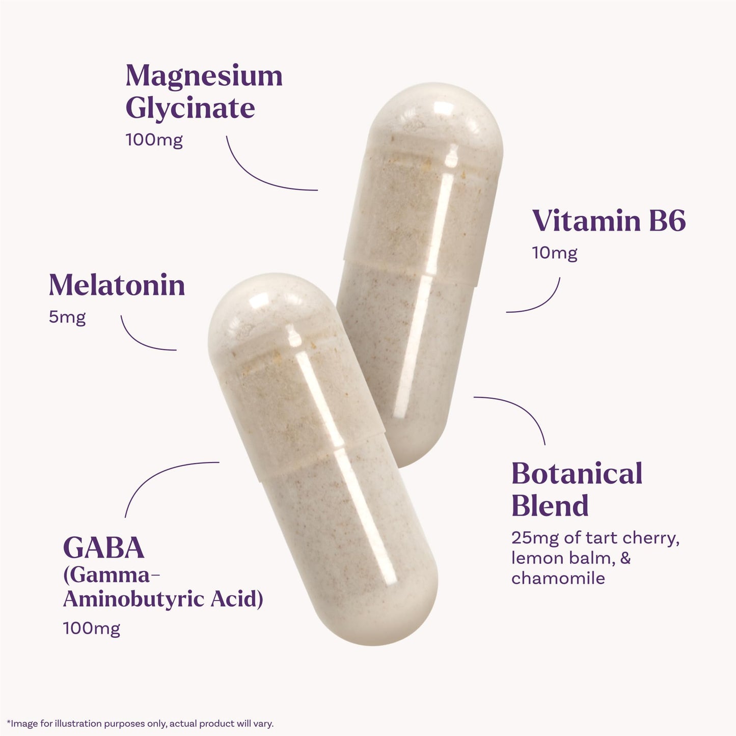 Natrol Sleep & Restore Capsules - Calm Magnesium Glycinate, Magnesium Sleep Aid with GABA, Melatonin 5mg, Botanical Blend, 30 Day Supply