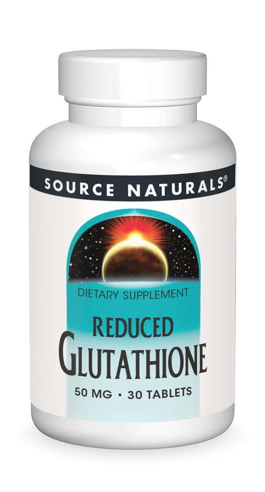 Pre-Order | Arrives in 5–10 Days – Source Naturals Glutathione, Supplement for Liver Support, 50mg - 30 Tablets
