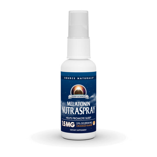 Pre-Order | Arrives in 5–10 Days – Source Naturals Melatonin Orange Flavored NutraSpray 1.5 mg - 2 Fluid oz