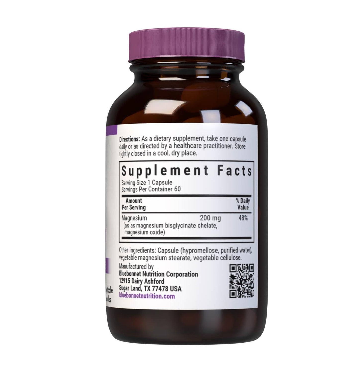 Pre-Order | Arrives in 5–10 Days – Bluebonnet Nutrition Albion Buffered Chelated Magnesium 200 mg, Magnesium Oxide, Stress Relief, Vegan, Non GMO, Gluten Free, Soy Free, Milk Free, Kosher, 60 Vegetable Capsules, 1 Month Supply