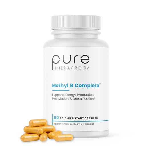 Methyl B Complete - 60 Vegetable Capsules | Optimal Methylation Support Supplement with Quatrefolic 5-MTHF (Active folate), Methylcobalamin (Active B12), B2, B6, and TMG | Pharmaceutical Grade