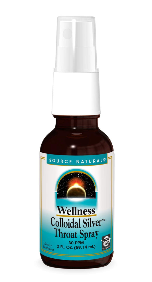 Pre-Order | Arrives in 5–10 Days – Source Naturals Wellness Colloidal Silver 30 PPM Liquid Spray Bottle - 2 Fluid oz
