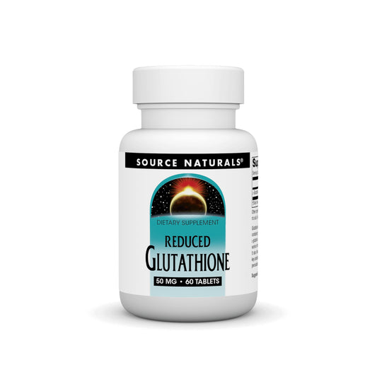 Pre-Order | Arrives in 5–10 Days – Source Naturals Glutathione, Supplement for Liver Support* - 50mg - 60 Tablets