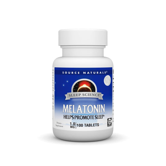 Pre-Order | Arrives in 5–10 Days – Source Naturals Melatonin 1 mg - 100 Tablets