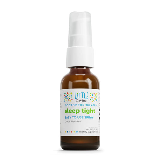 Pre-Order | Arrives in 5–10 Days – DAVINCI Labs Sleep Tight - Kids Melatonin Supplement to Support Restful Sleep and Focus* - with 3mg Melatonin - Citrus Flavor - 30ml, 75 Servings