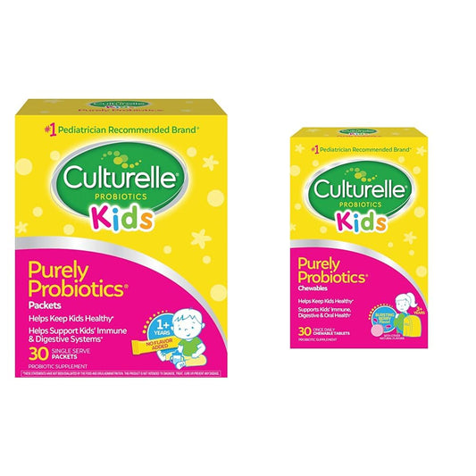 Pre-Order | Arrives in 5–10 Days – Culturelle Kids Daily Probiotic Supplement & Kids Chewable Daily Probiotic for Kids, Ages 3+, 30 Count