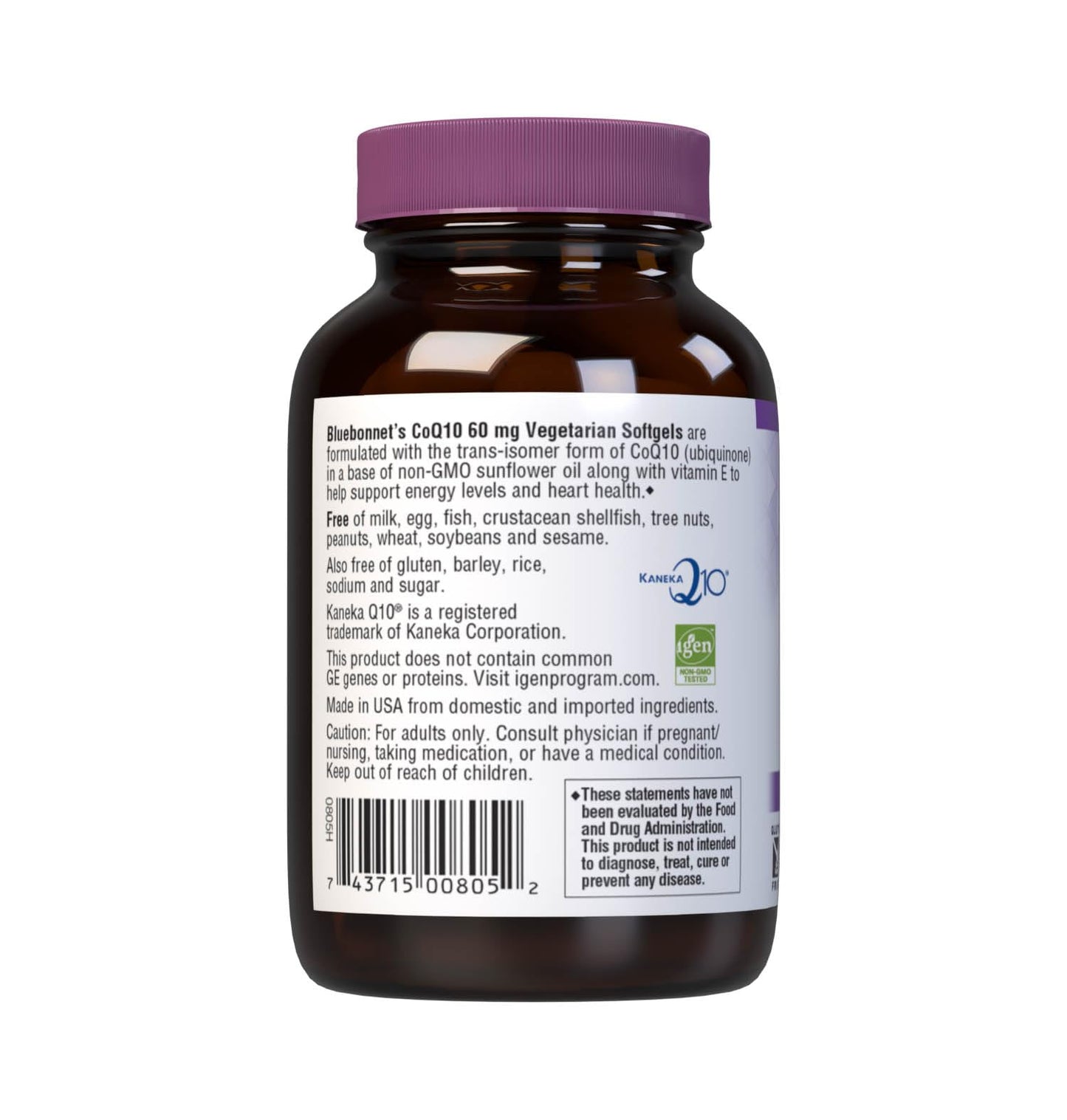 Pre-Order | Arrives in 5–10 Days – BlueBonnet CoQ-10 Vegetarian Softgels, 60 mg, 60 Count