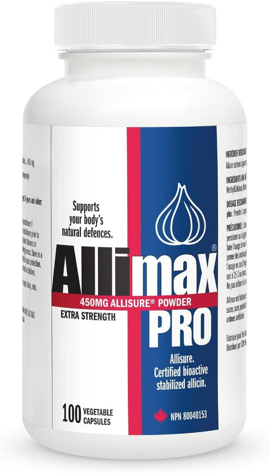 lekullna Allicin Garlic Supplement to Support Your Body’s Immune Function. with Stabilized Allicin Extracted from Clean & Sustainable Spanish Grown Garlic 450mg 100 Vegicaps
