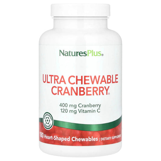 NaturesPlus
Ultra Chewable Cranberry®, 180 Heart-Shaped Chewables