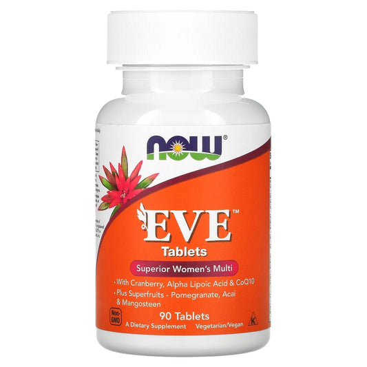 Pre-Order | Arrives in 5–10 Days – NOW Foods
Eve, Superior Women's Multi, 90 Tablets