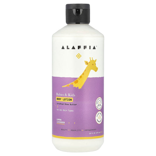 Pre-Order | Arrives in 5–10 Days – Alaffia
Babies & Kids Body Lotion, Lemon Lavender, 16 fl oz (473 ml)
