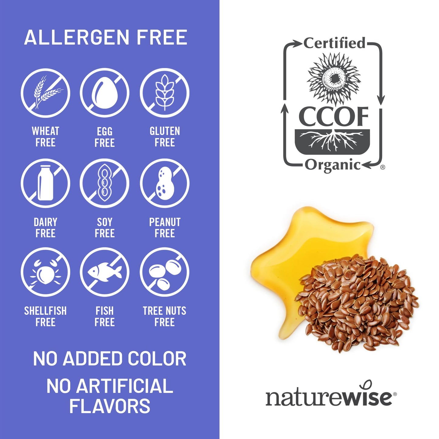 NatureWise Flaxseed Oil 1200 mg, Fish Free Omega 3 6 9 with 720mg ALA, Dietary Supplement for Heart Health Support - Organic, Cold Pressed, Non-GMO - 60 Softgels[2-Month Supply]