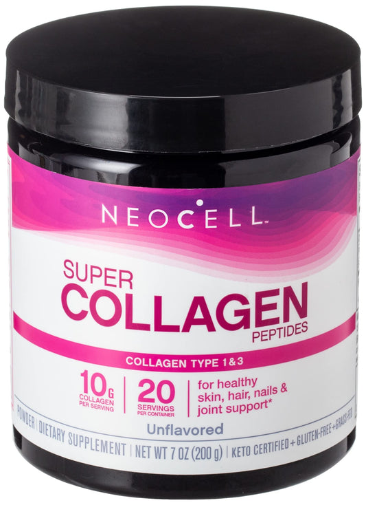 Neocell Super Collagen Powder A 6,600mg Collagen Types 1 & 3 - Unflavored - 7 Ounces