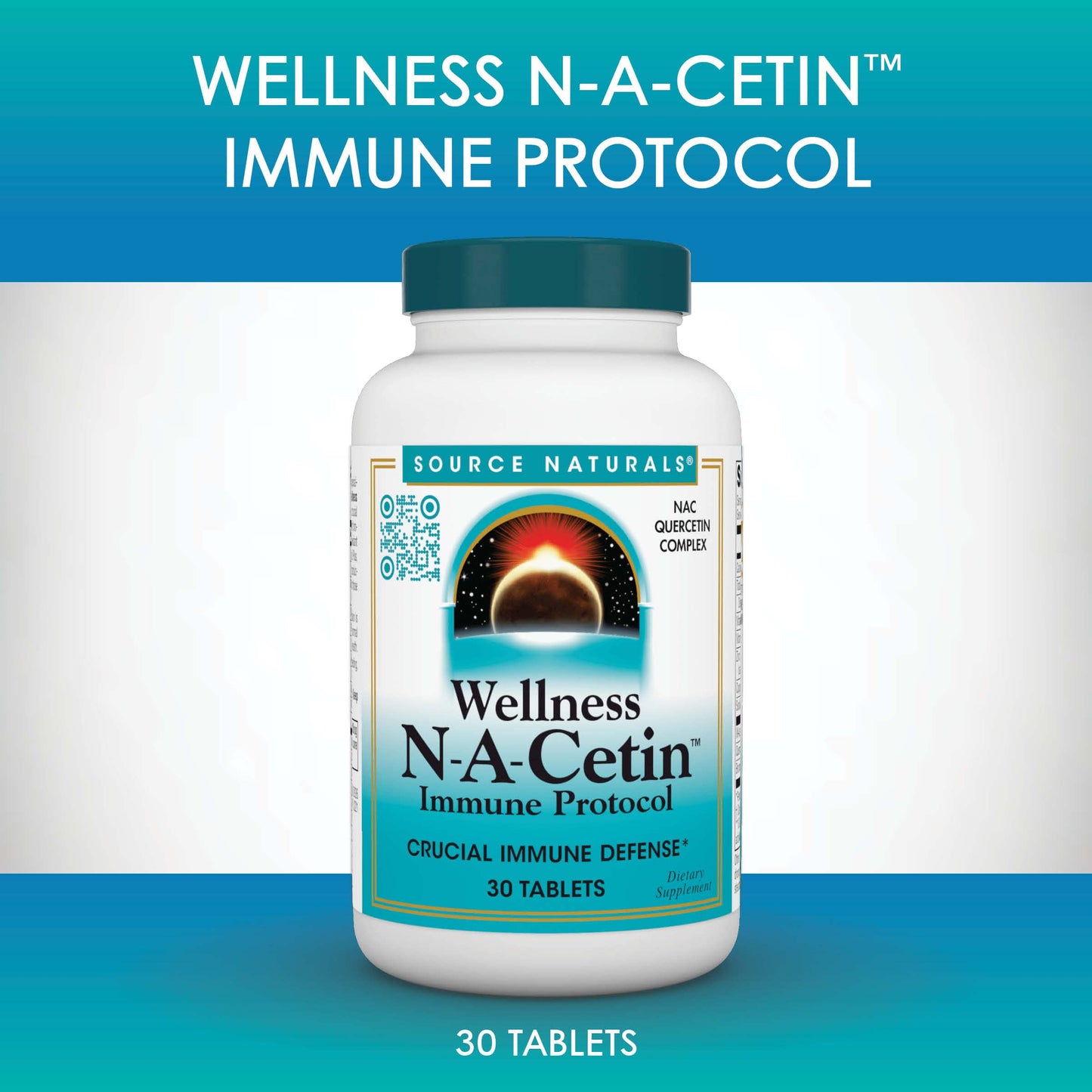 Source Naturals Wellness N-A-Cetin Immune Protocol, Crucial Immune Defense* - 30 Tablets