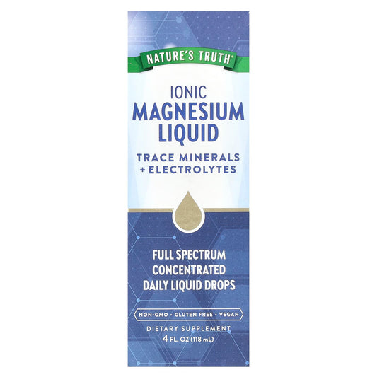 Nature's Truth
Ionic Magnesium Liquid, Unflavored, 4 fl oz (118 ml)