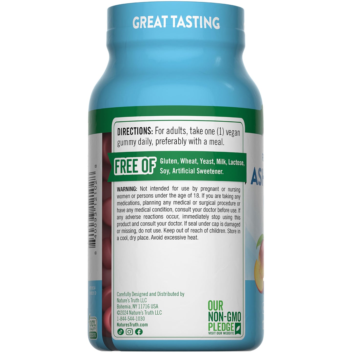 Nature's Truth Ashwagandha Gummies | 120 Count | Tropical Flavor | Vegan, Non-GMO & Gluten Free Supplement