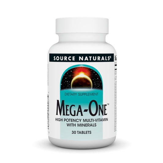 Pre-Order | Arrives in 5–10 Days – Source Naturals Mega-One Multi-Vitamin with Minerals* - 30 Tablets