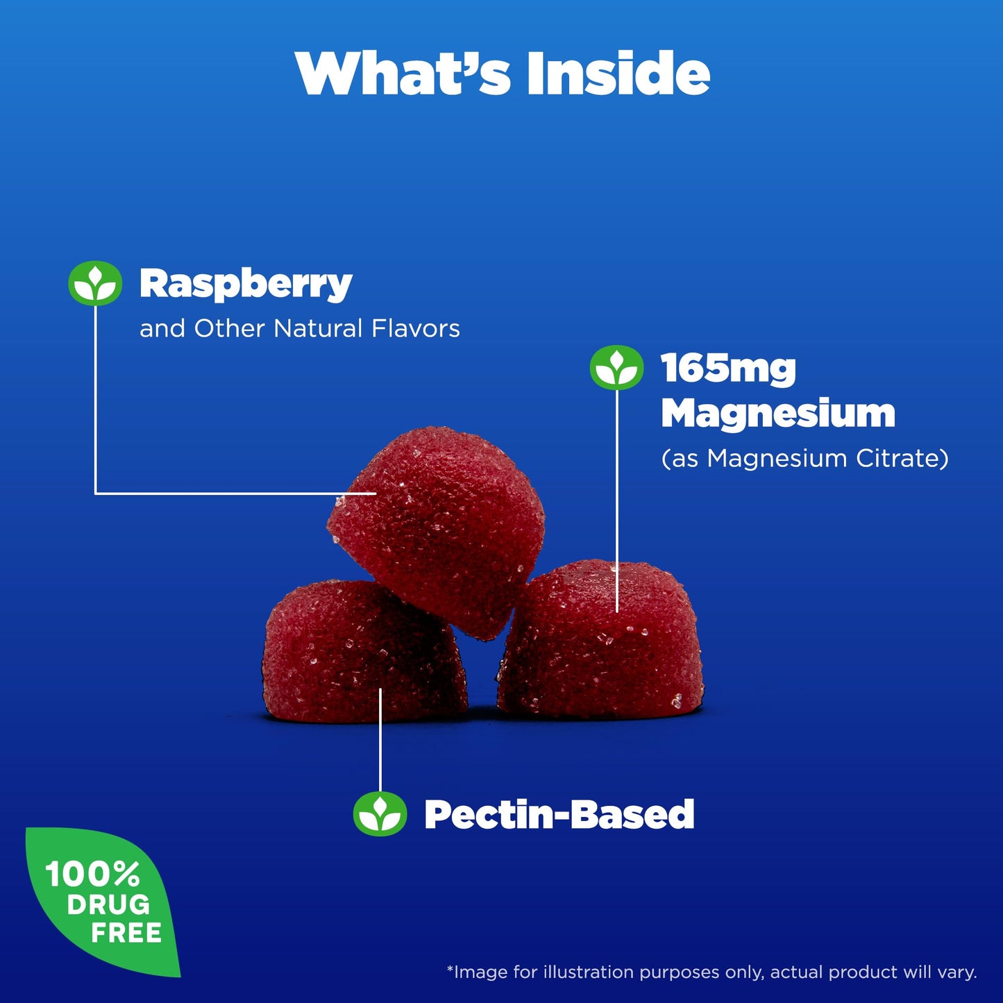 Natrol Mood + Stress Magnesium Citrate 330mg, Dietary Supplement for Mood and Occasional Stress Support, 60 Raspberry-Flavored Gummies, 15-Day Supply