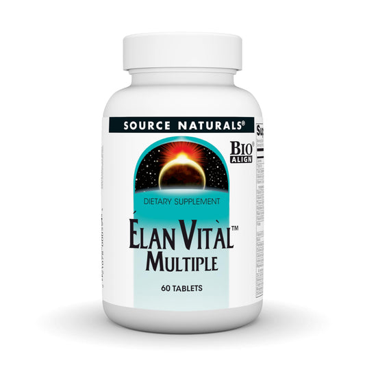 Pre-Order | Arrives in 5–10 Days – Source Naturals Elan Vital Multiple - Supports Brain, Heart, Liver, Immune, Energy Boost* - 60 Tablets