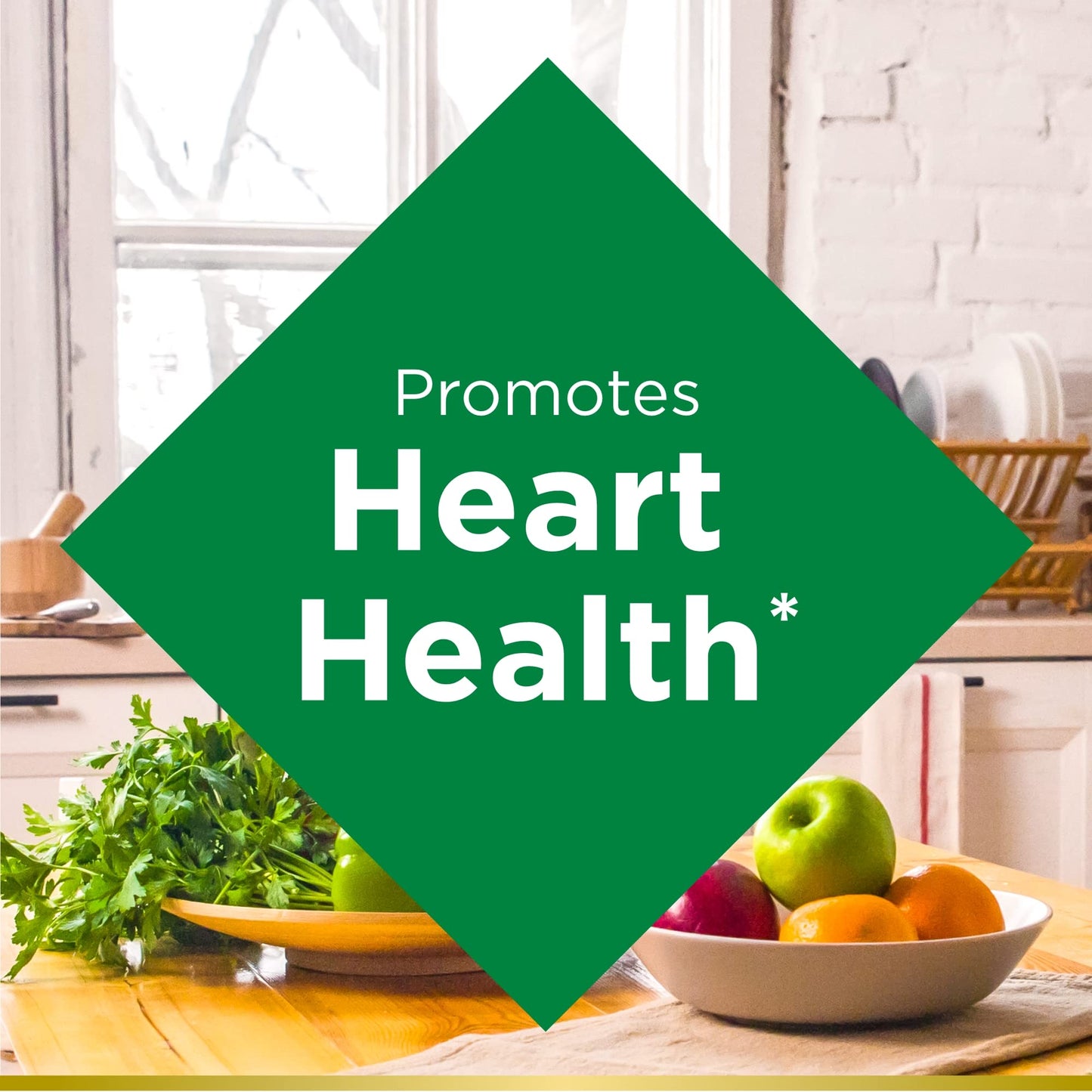 Nature's Bounty CoQ10 Gummies, Supports Heart Health, CoQ10 200 mg per serving, 60 Gummies, Peach Mango Flavour