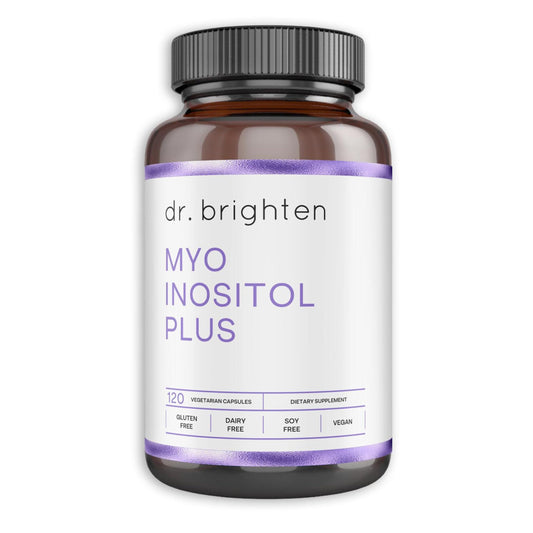 Pre-Order | Arrives in 5–10 Days – Dr. Brighten Myoinositol Plus - Doctor Formulated Ratio of Myo- and D-Chiro-Inositol to Support PCOS Symptoms, Hormone Balance, Healthy Ovarian Function, and Regular Menstrual Cycles