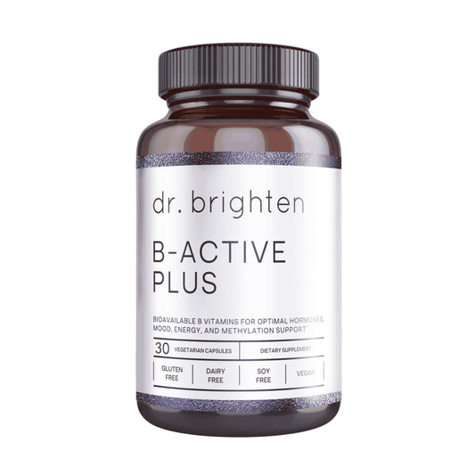 Pre-Order | Arrives in 5–10 Days – Dr. Brighten B-Active Plus - B Vitamins Dietary Supplement Combination Formula Supplies Most of The Vitamin-B in Their Coenzymated Forms Supports Methylation (30 Count)