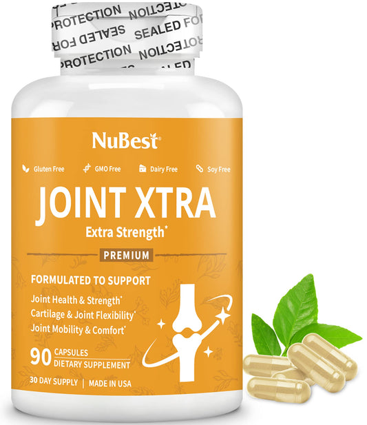 Joint Xtra - Joint Support Supplement - Joint Health Formula with Triple Joint Strength - Glucosamine, Chondroitin, Turmeric, MSM & Boswellia for Joint Health & Cartilage Health - 90 Vegan Capsules